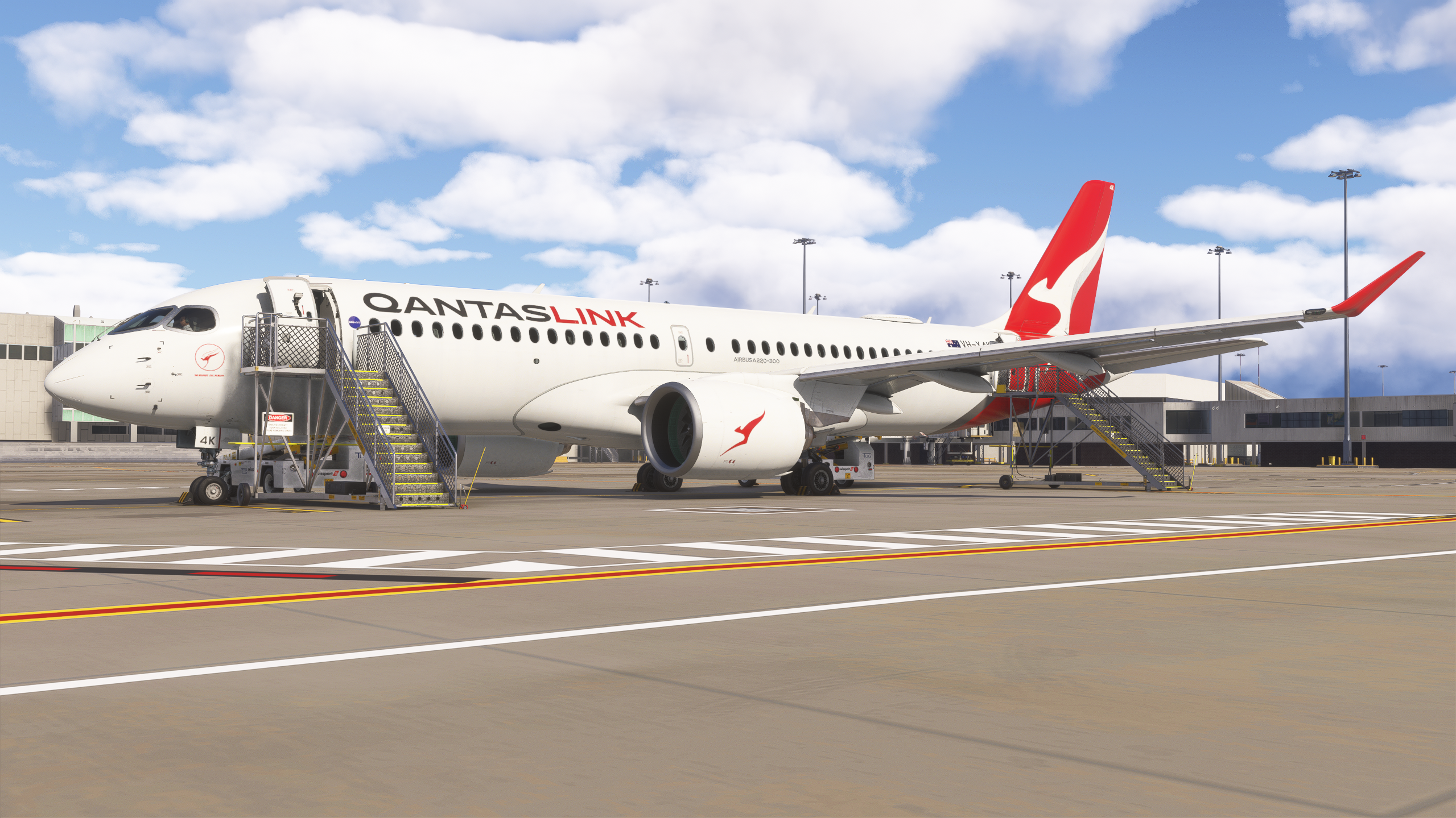 Australian Passenger Stairs GSX Pro Microsoft Flight Simulator - Image 7
