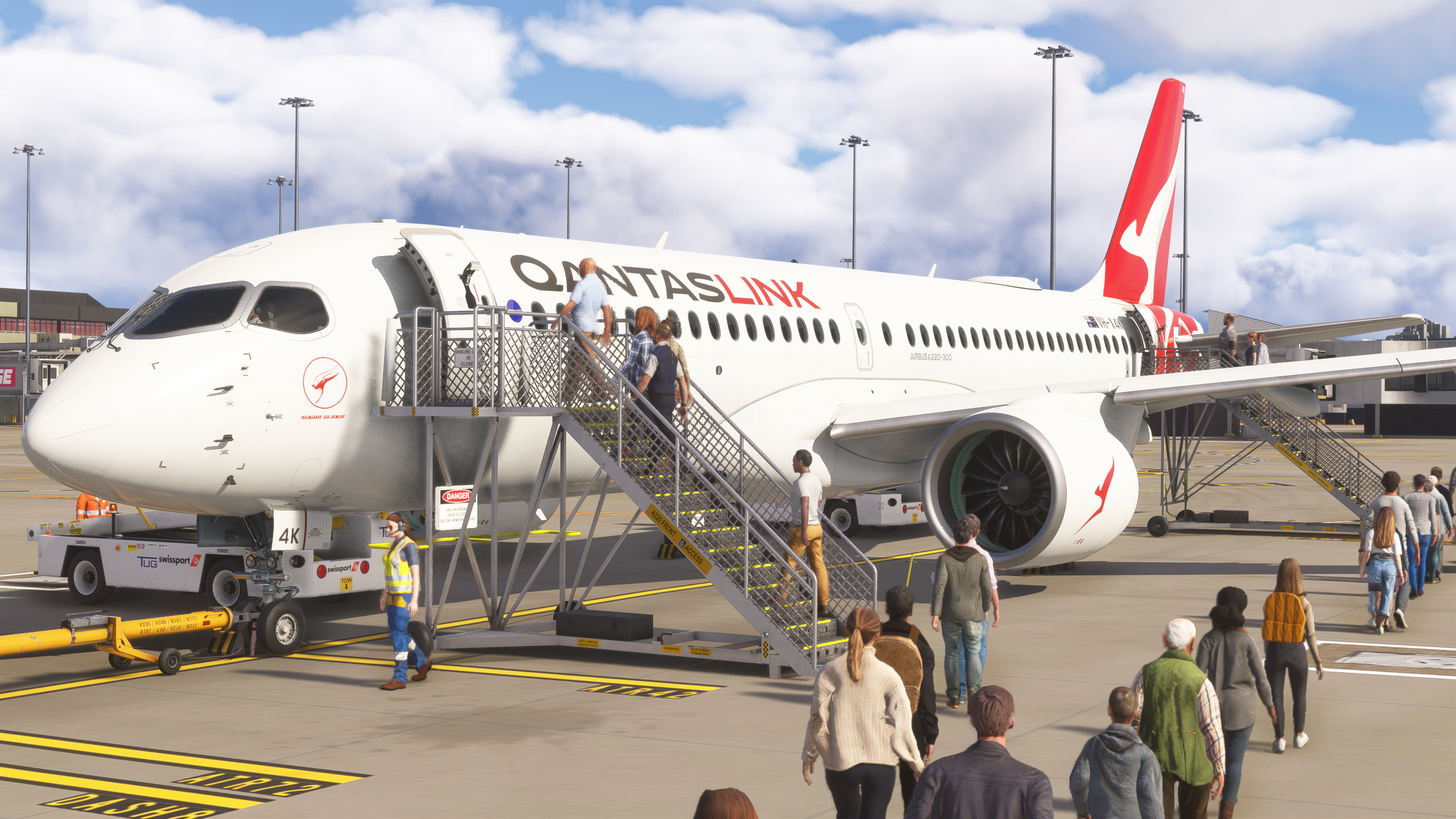 Australian Passenger Stairs GSX Pro Microsoft Flight Simulator - Image 8