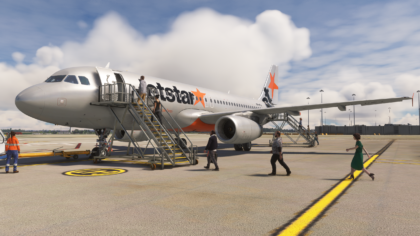 Australian Passenger Stairs GSX Pro Microsoft Flight Simulator