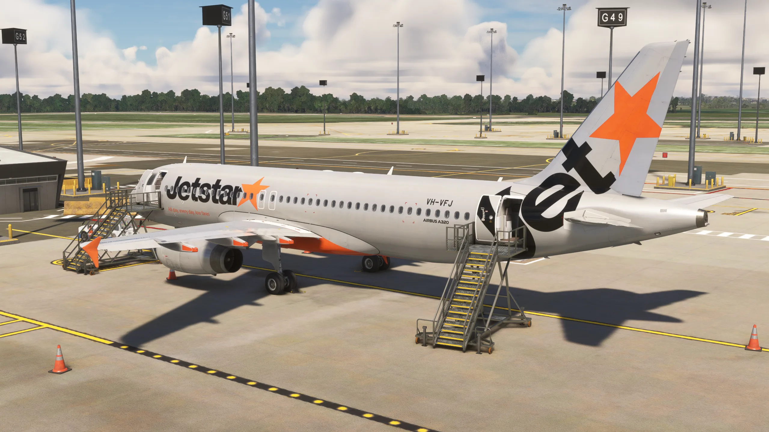 Australian Passenger Stairs GSX Pro Microsoft Flight Simulator - Image 16