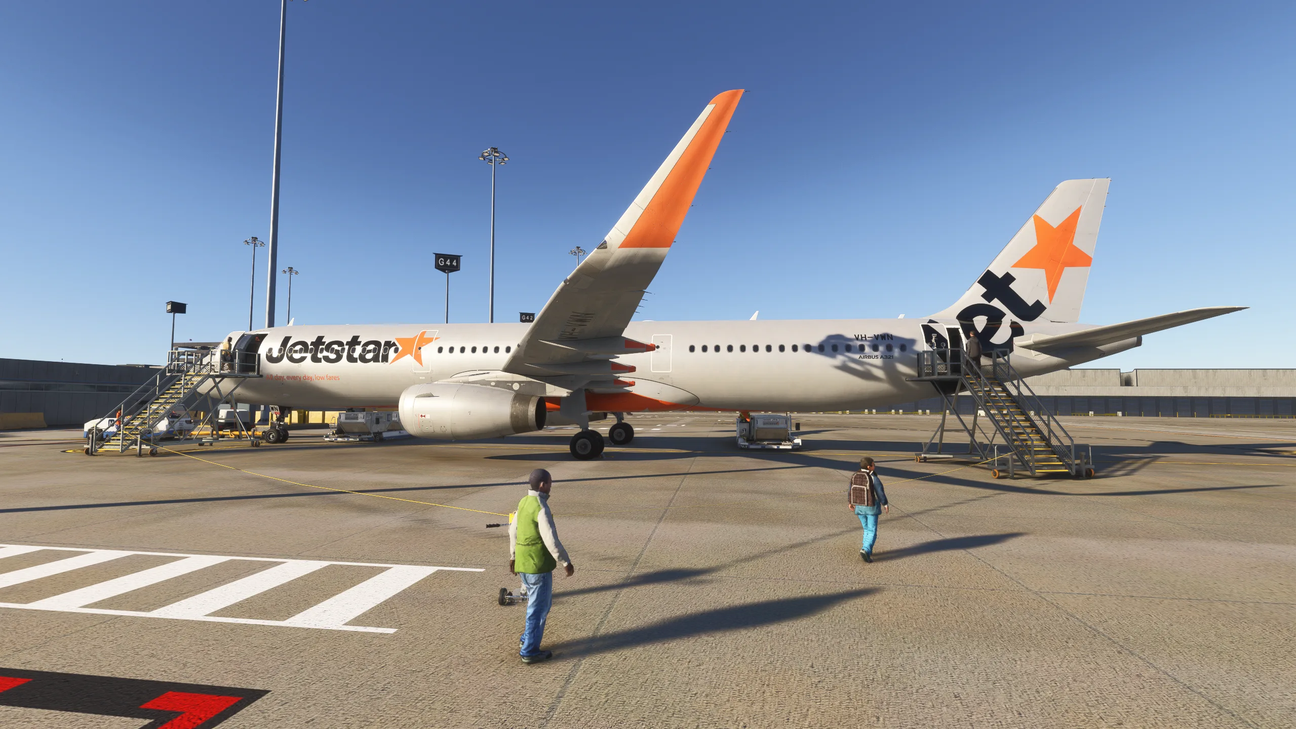 Australian Passenger Stairs GSX Pro Microsoft Flight Simulator - Image 4