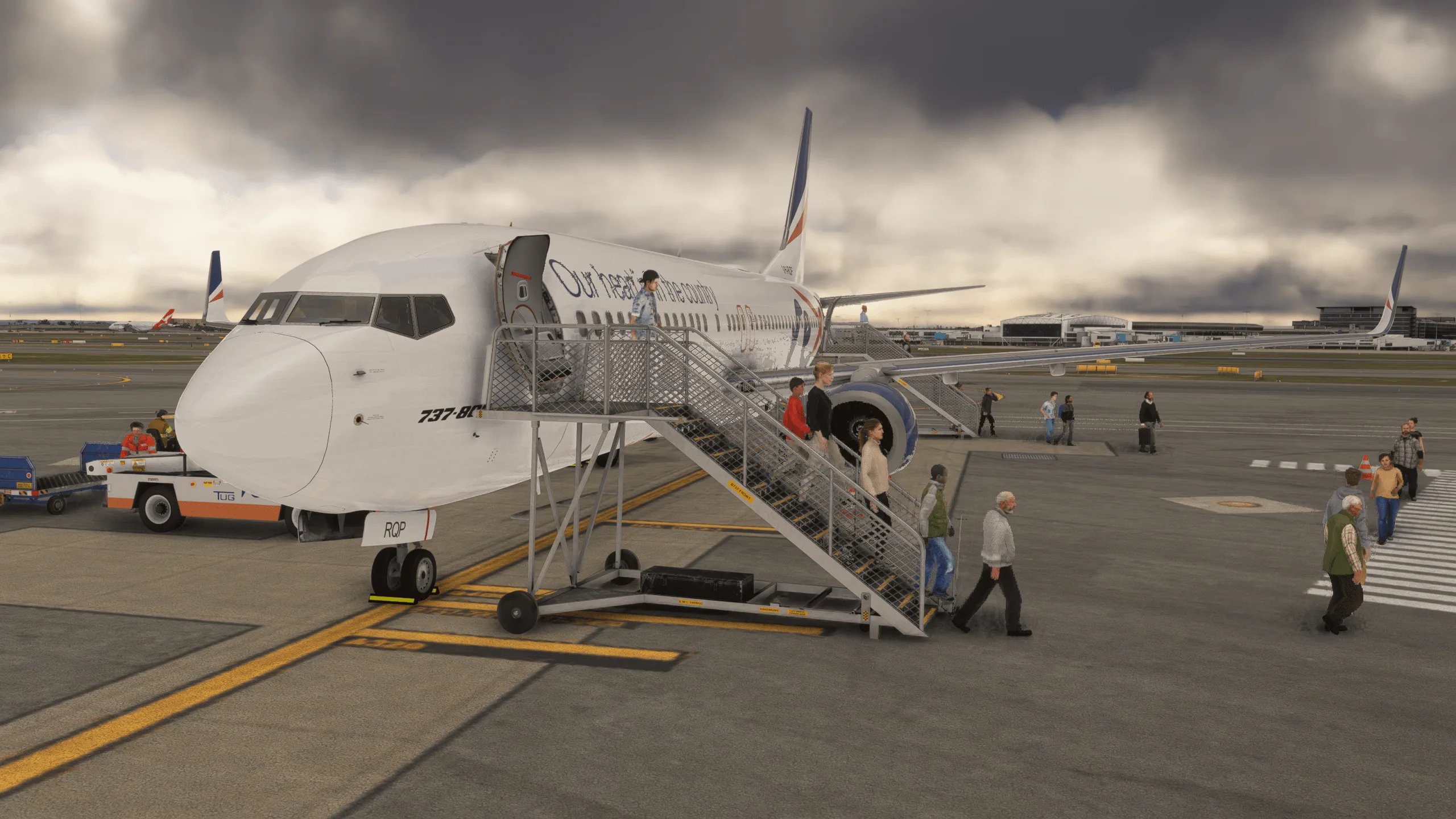 Australian Passenger Stairs GSX Pro Microsoft Flight Simulator - Image 20