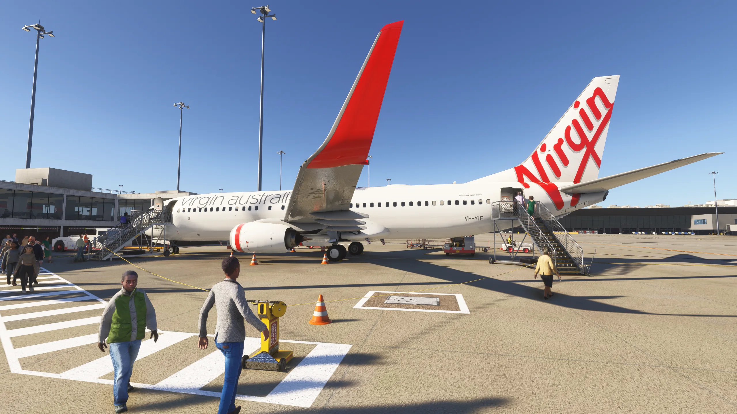 Australian Passenger Stairs GSX Pro Microsoft Flight Simulator - Image 10