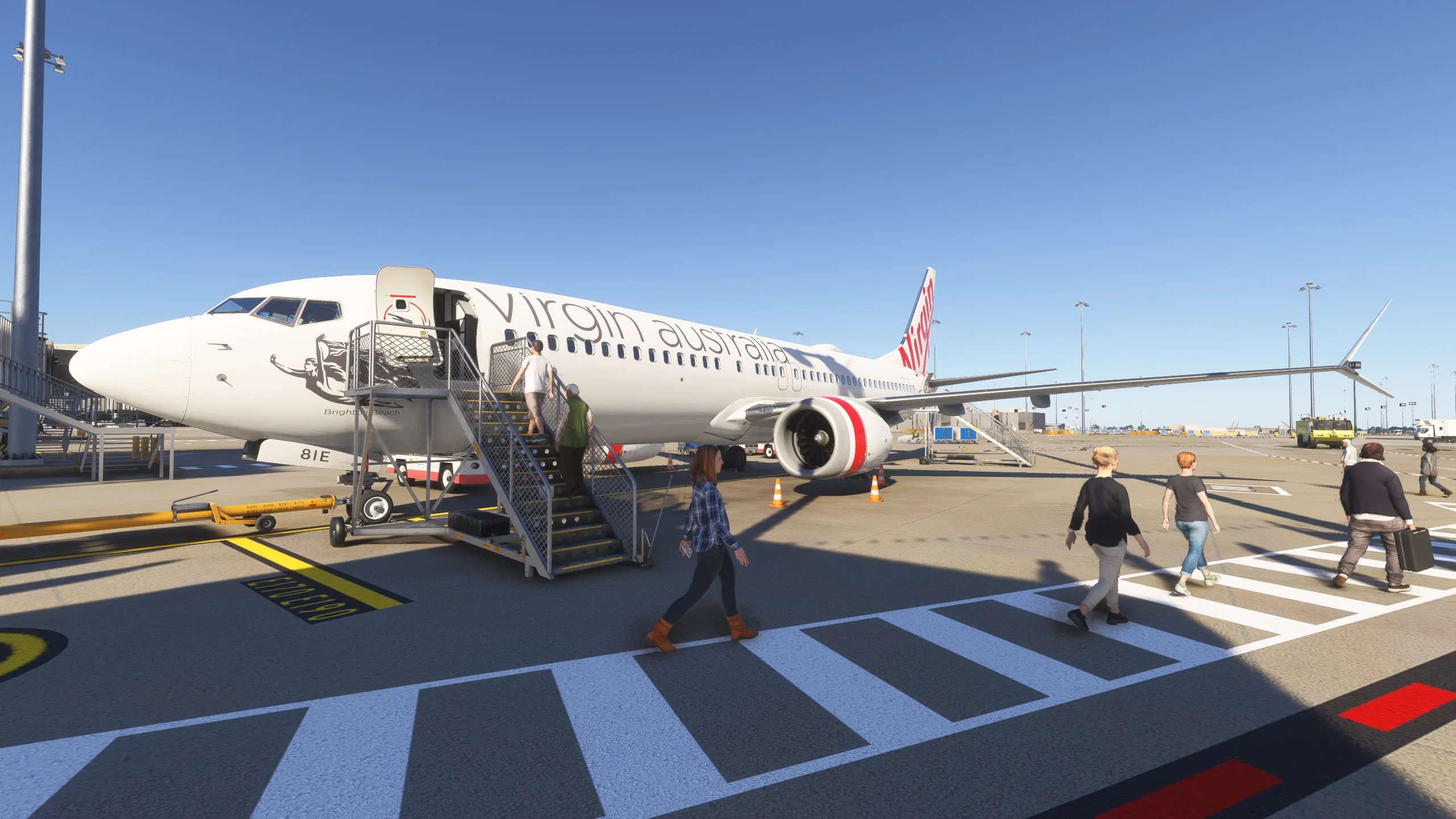 Australian Passenger Stairs GSX Pro Microsoft Flight Simulator - Image 11