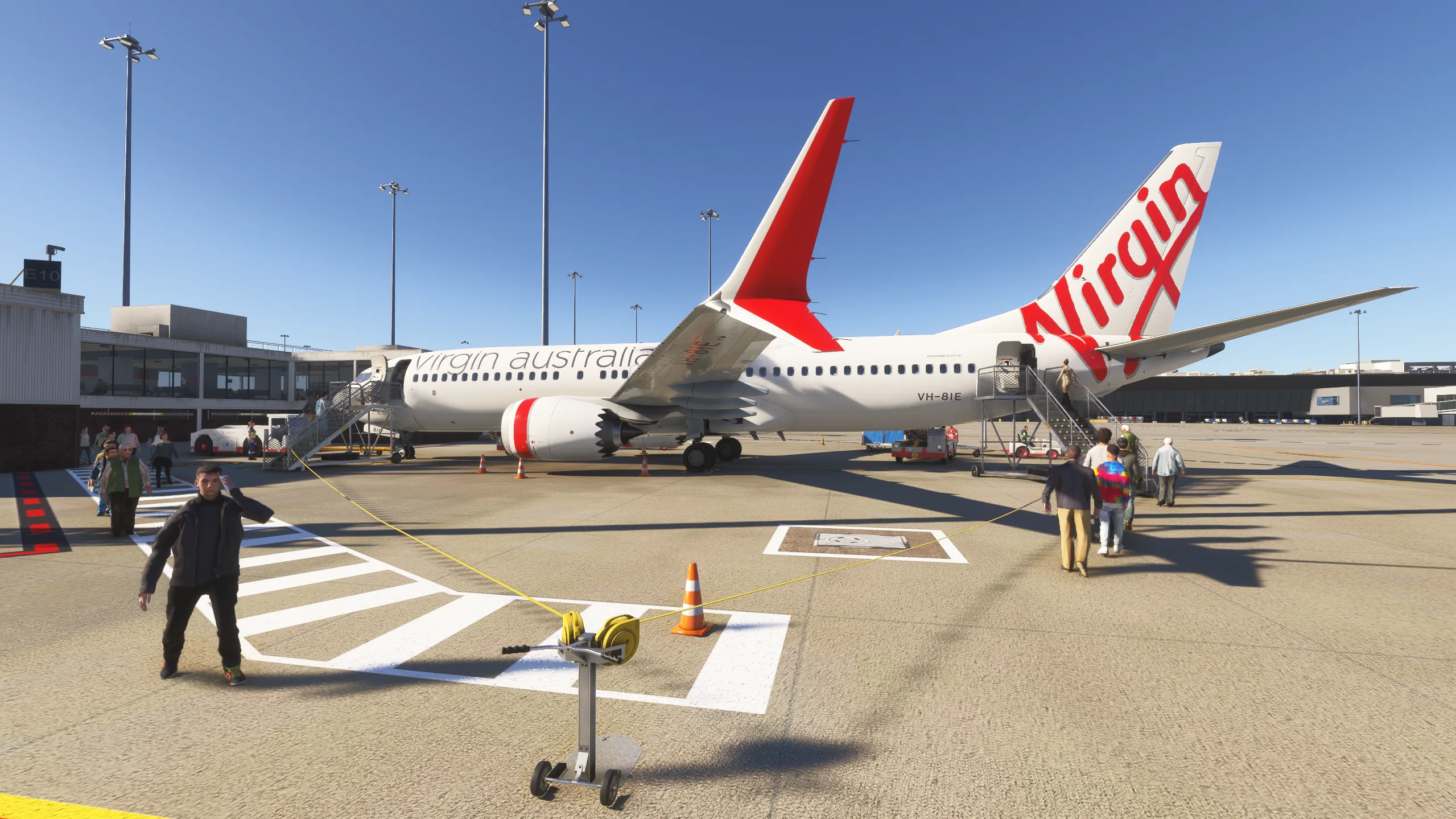 Australian Passenger Stairs GSX Pro Microsoft Flight Simulator - Image 12